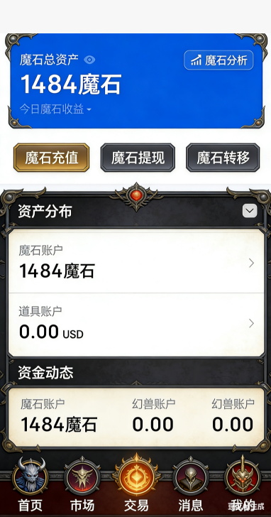 魔域私服手游野外打宝画面